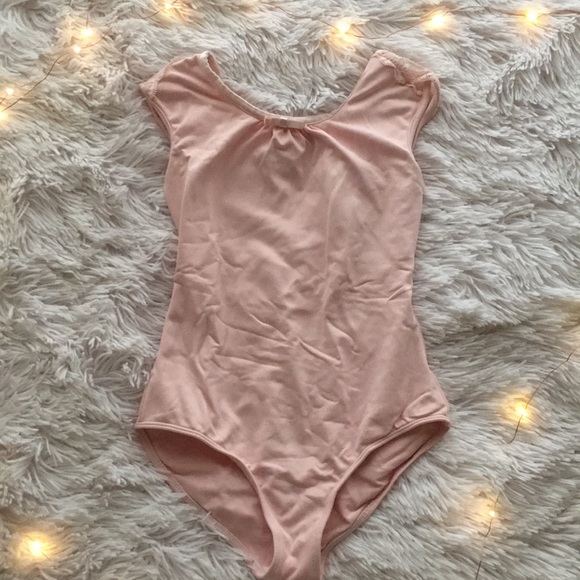 baby pink ballet leotard